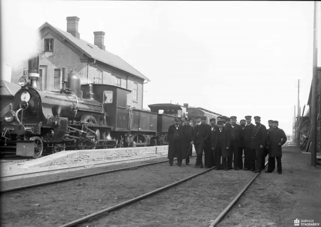 Billede af Mundelstrup Station.