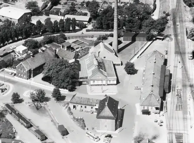 Billede af Maribo Stations varehus.