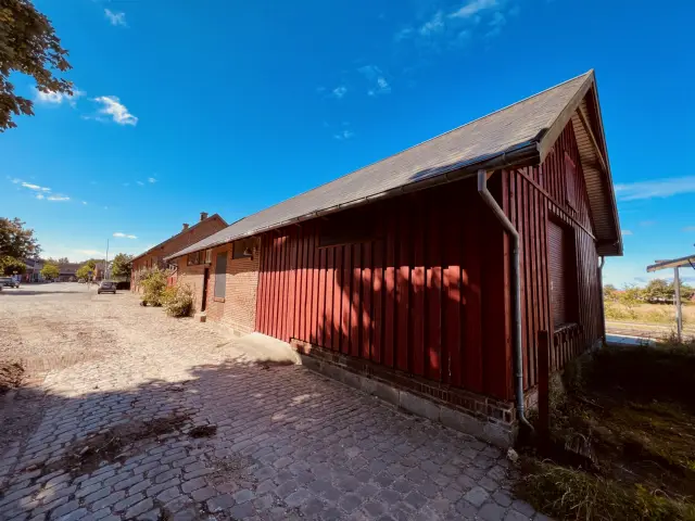 Billede af Gredstedbro Stations varehus.