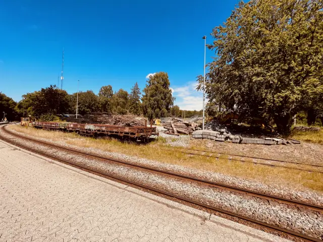 Billede af Lokaltogs materielplads ved Kagerup Station.
