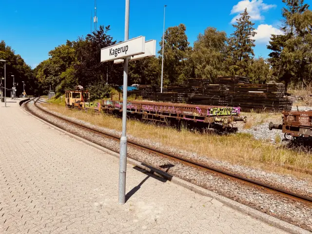 Billede af Lokaltogs materielplads ved Kagerup Station.