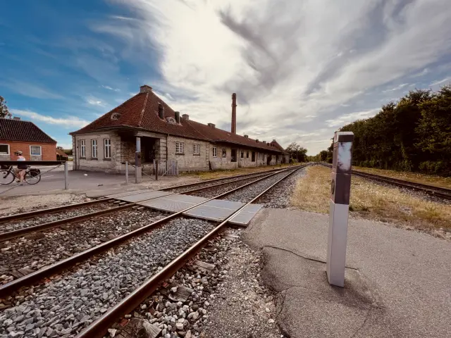 Billede af Maribo Stations varehus.