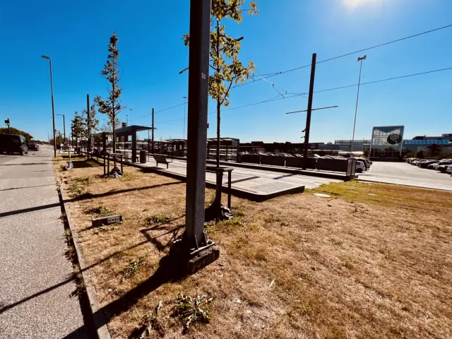 Billede af Rosengårdcentret Letbanestation.