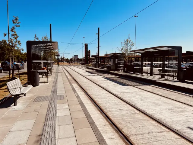 Billede af Rosengårdcentret Letbanestation.