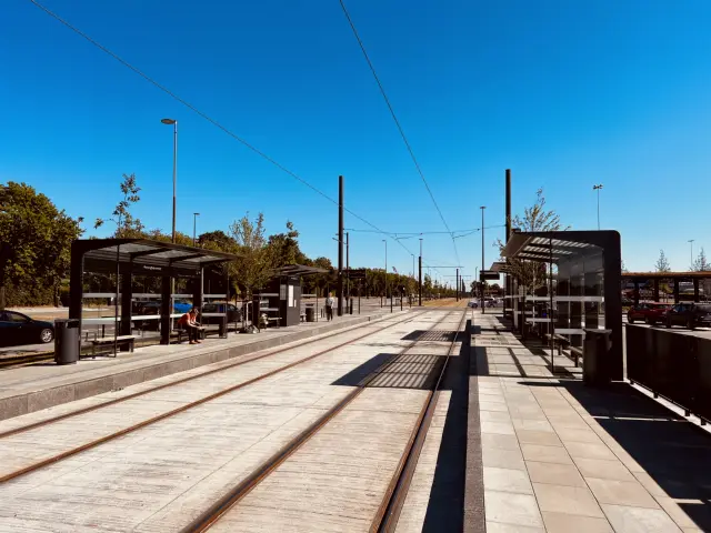 Billede af Rosengårdcentret Letbanestation.