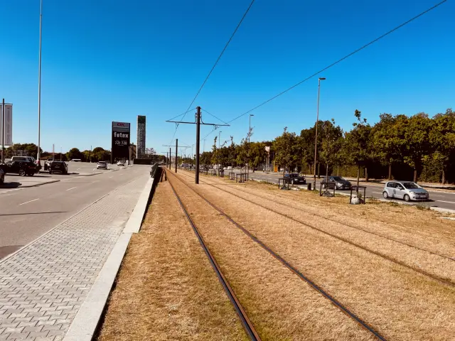 Billede af Rosengårdcentret Letbanestation.