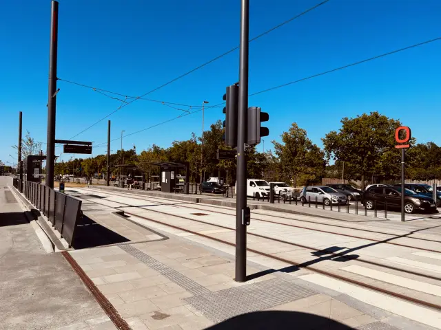 Billede af Rosengårdcentret Letbanestation.
