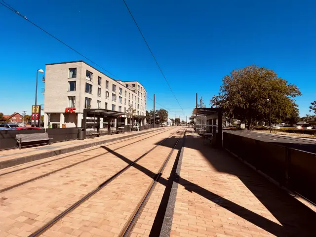 Billede af Korsløkke Letbanestation.