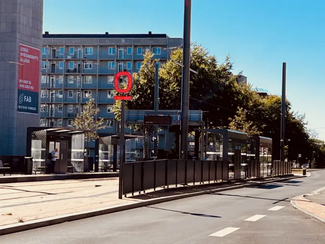 Billede af Korsløkke Letbanestation.