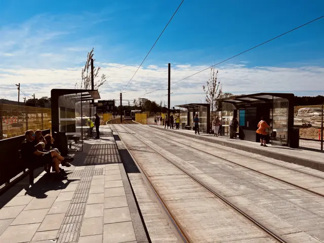 Billede af Hospital Syd Letbanestation.