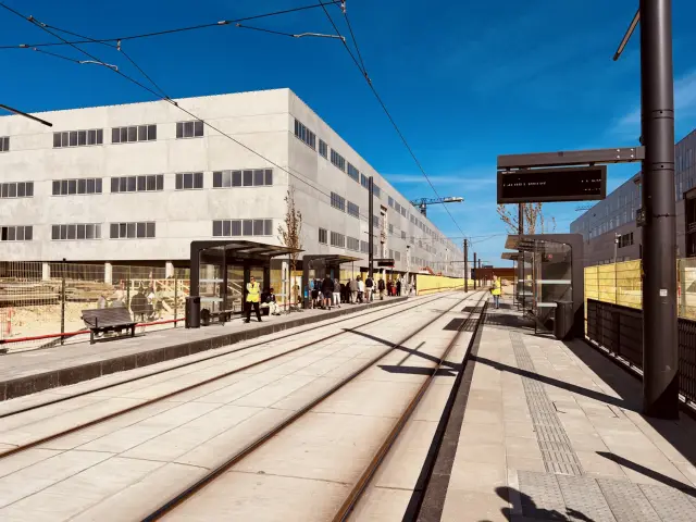 Billede af Hospital Syd Letbanestation.
