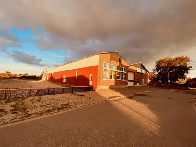 Billede af Skagen Stations nye remise.