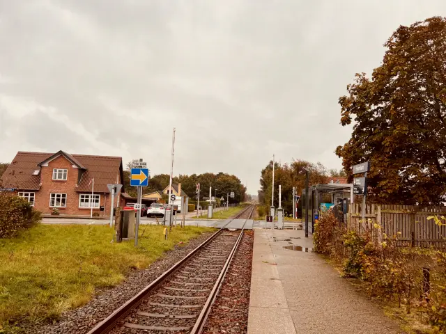 Billede af Humlum Station.