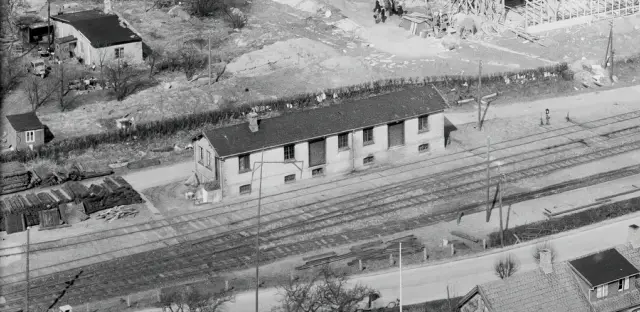 Billede af Kvistgård Stations varehus.