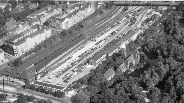 Billede af Østerport Stations sporareal.