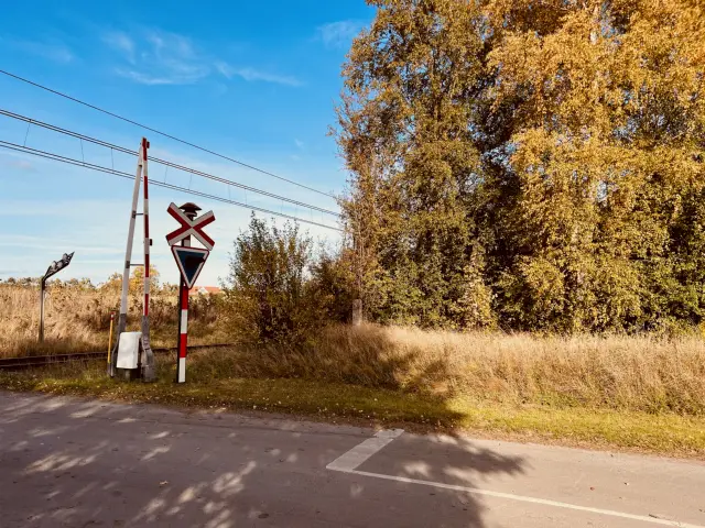 Billede af Dagstrup Trinbræt - Trinbræt er nedrevet, men Dagstrup Trinbræt har ligget her.