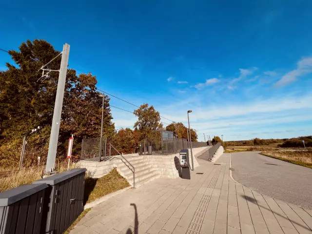 Billede af Thorsager Letbanestation.