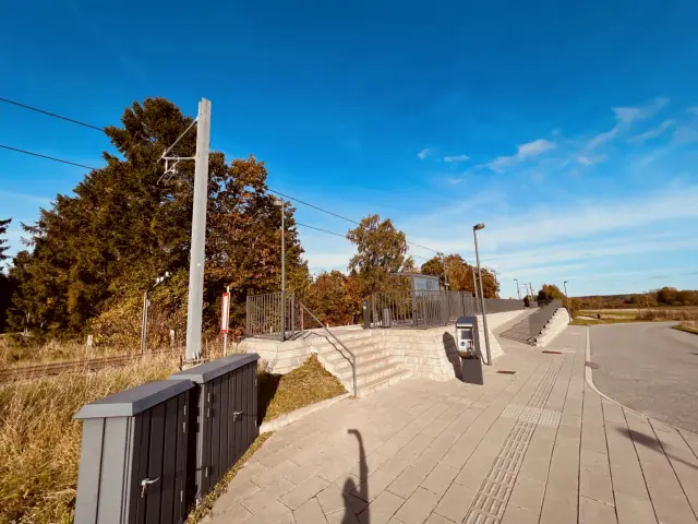 Billede af Thorsager Letbanestation.
