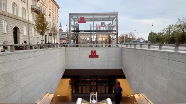 Billede af Østerport Metrostation.