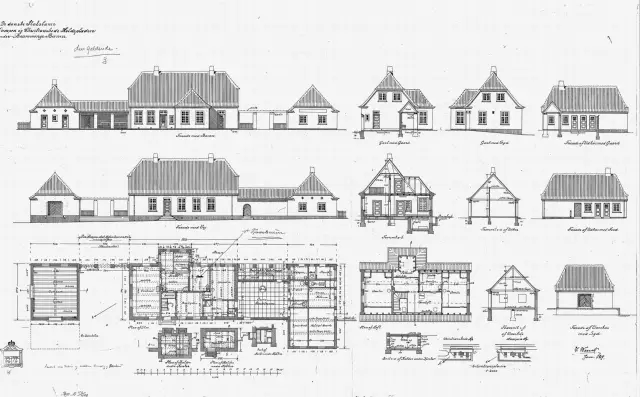 Tegning af Christianshede Station.