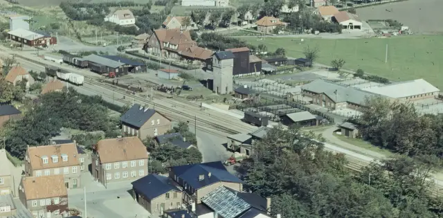 Billede af Skærbæk Amtsbanegård.