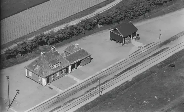 Billede af Gjølstrup Station.
