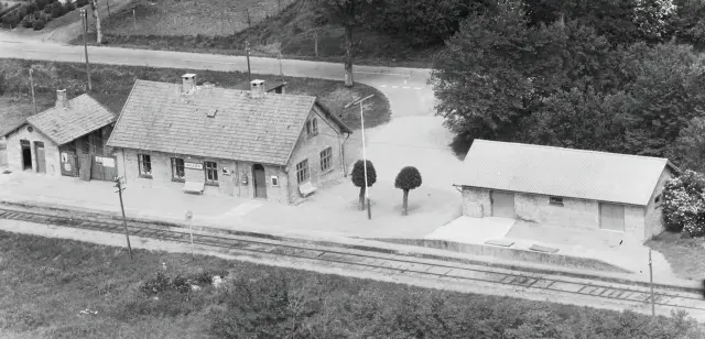 Billede af Halkær Station.