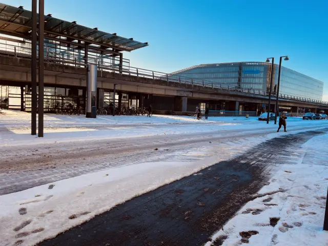 Billede af Ørestad Metrostation.