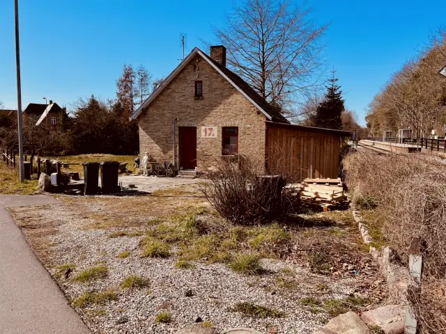 Billede af vogterhus 17a ved Øster Toreby Station.