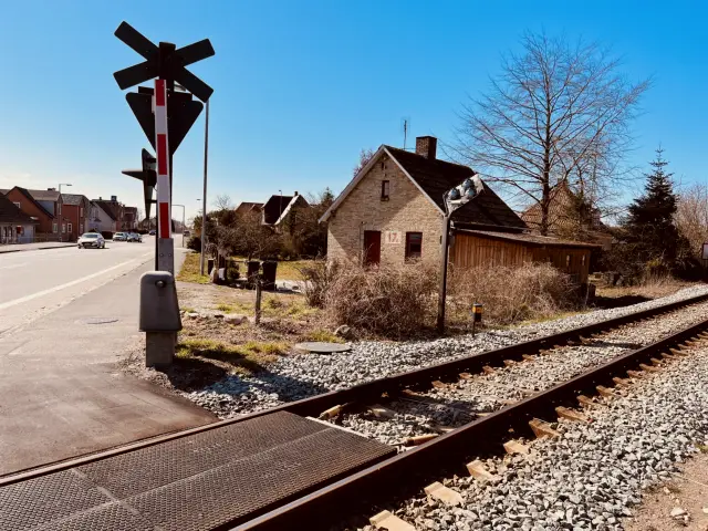 Billede af vogterhus 17a ved Øster Toreby Station.