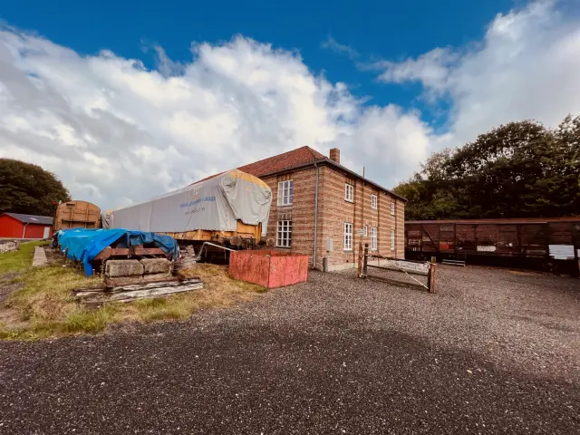 Billede af Bramming Stations remise.