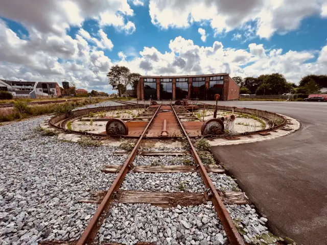 Billede af Skjern Stations drejeskive.