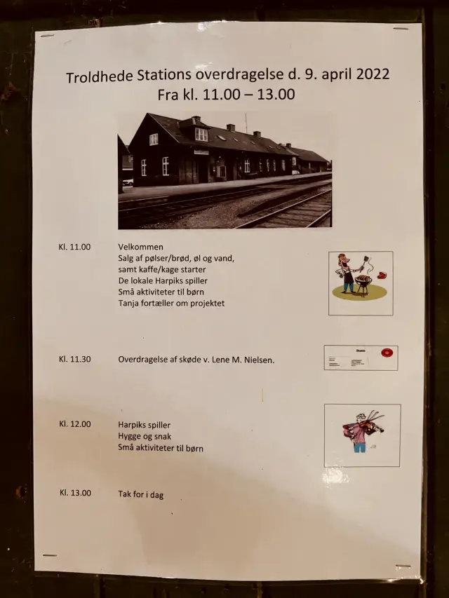 Den 9. april 2022 kl. 11:30 fik en lokal beboerforening i Troldhede overrakt skødet af Troldhede Station. Der arbejdets på at skaffe 5,3 millioner kr. til at lave stationen om til et multikulturhus.