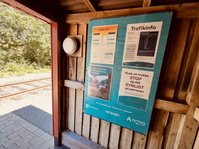 Billede af Hyllerslev Station.