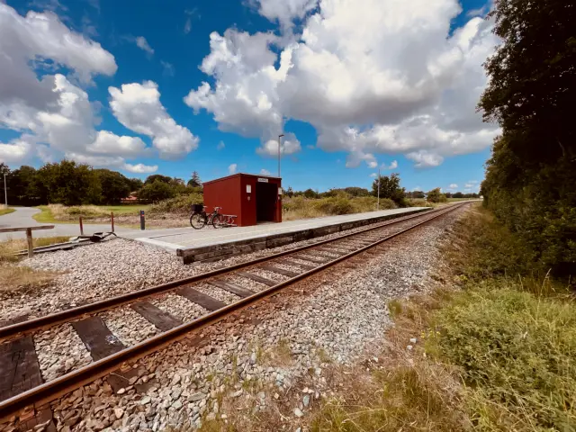 Billede af Baunhøj Station med Sidespor.