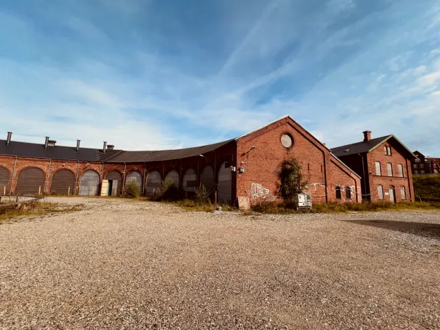 Billede af Viborg Stations remise.