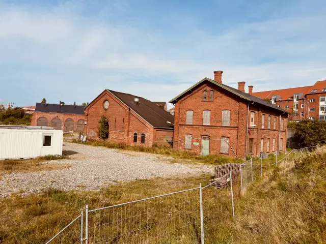 Billede af Viborg Stations remise.