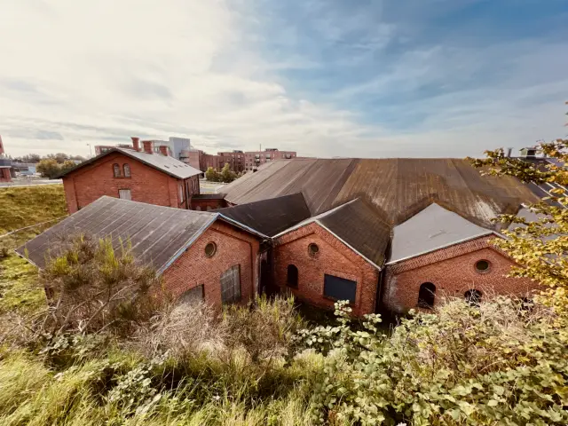 Billede af Viborg Stations remise.