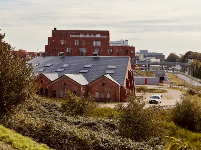 Billede af Viborg Stations remise.