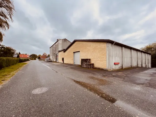 Billede af siloen ved Ollerup Station.