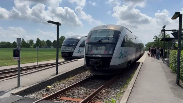 Billede af ARRIVA AR 3072 ud for Stenstrup Station.