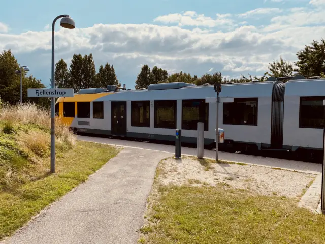 Billede af LT 115-215, tidligere LB 115-215 fotograferet ud for Fjellenstrup Station.