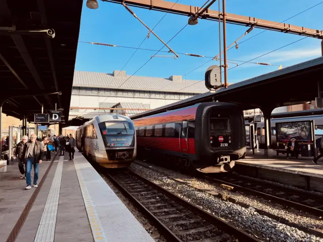 Billede af DSB ER 2030 fotograferet ud for Odense Banegård Center.