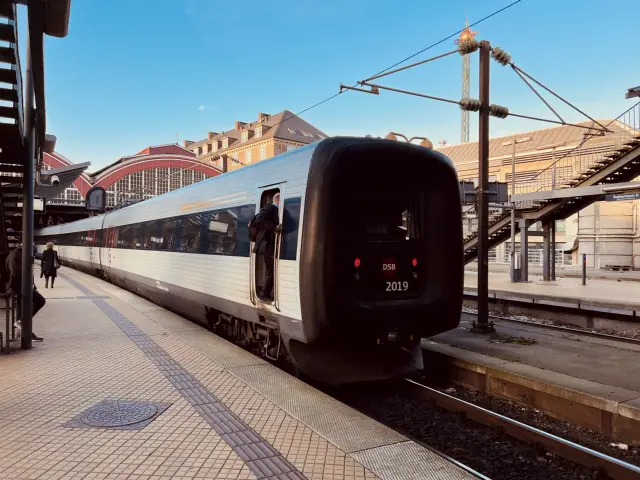 Billede af DSB ER 2019 fotograferet ud for København Hovedbanegård.