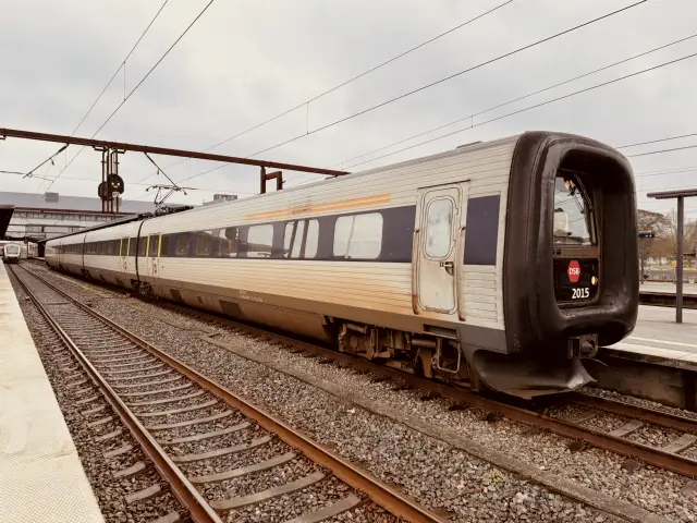 Billede af DSB ER 2015 fotograferet ud for Odense Banegård Center.