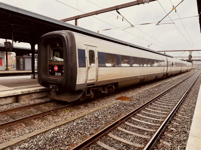 Billede af DSB ER 2015 fotograferet ud for Odense Banegård Center.