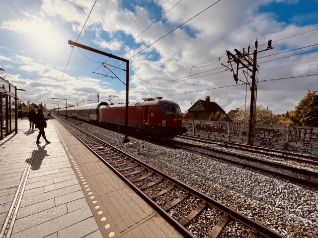 Billede af DSB EB 3213 fotograferet ud for Danshøj S-togsstation.