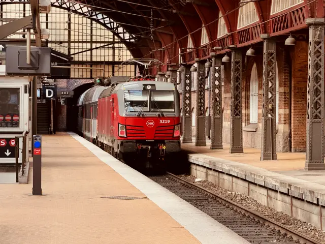 Billede af DSB EB 3219 fotograferet ud for København Hovedbanegård.