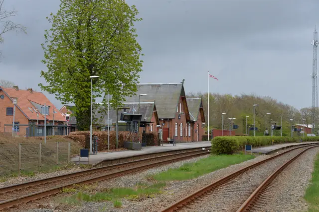 Billede af Aulum Station.