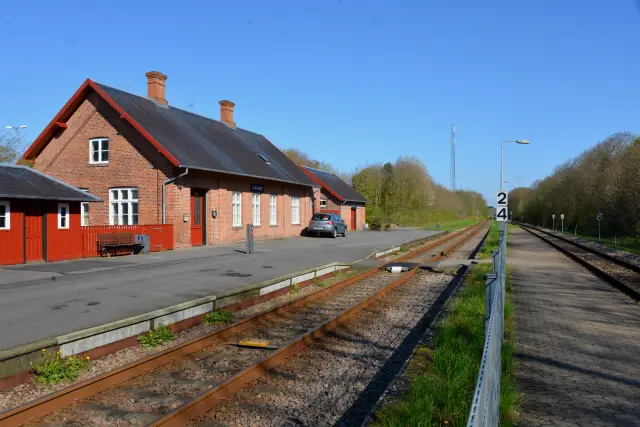 Billede af Guldager Station.